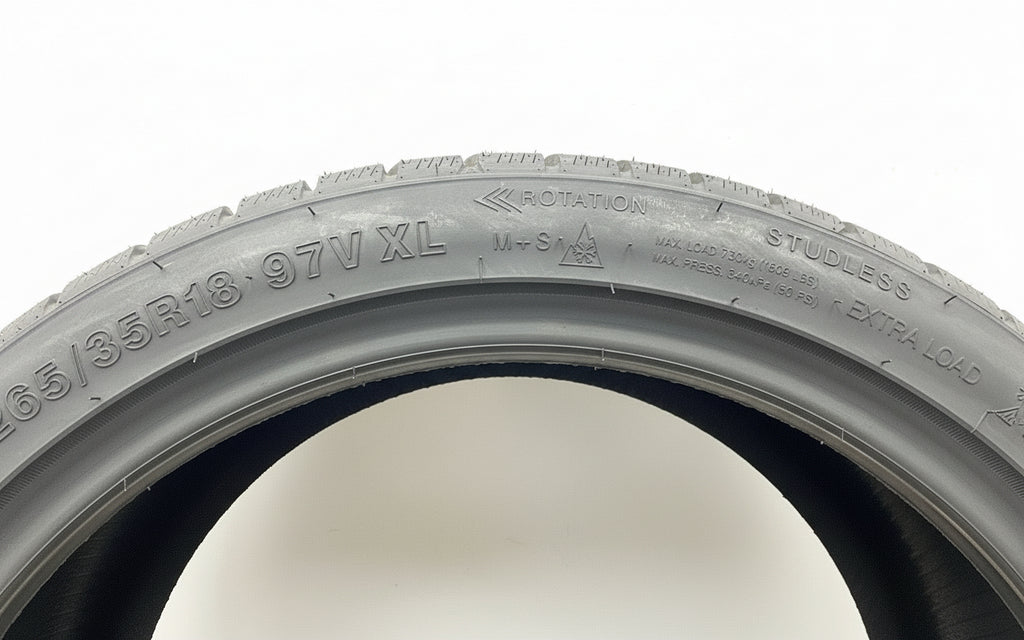 1 X 265 35 18 SONIX WINTER 97V XL 265/35R18 BRAND NEW M+S TYRE 2653518 ❄️