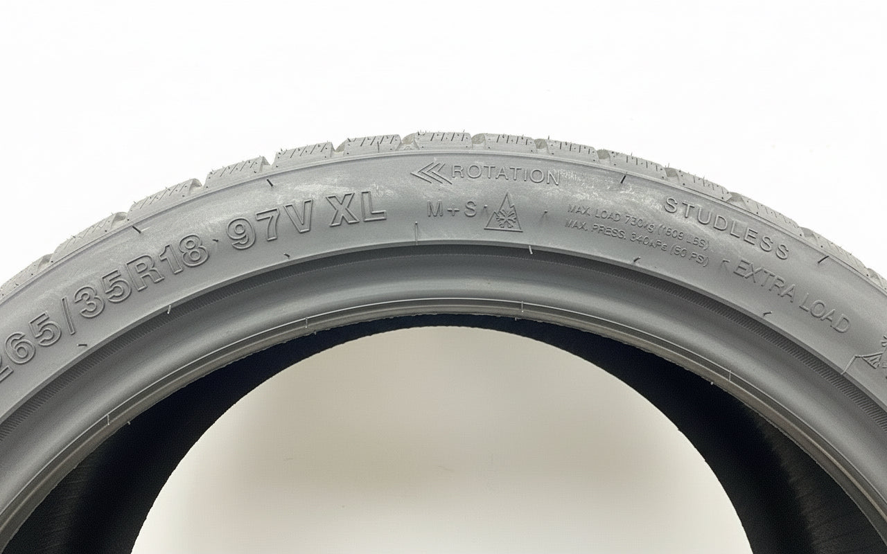 1 X 265 35 18 SONIX WINTER 97V XL 265/35R18 BRAND NEW M+S TYRE 2653518 ❄️
