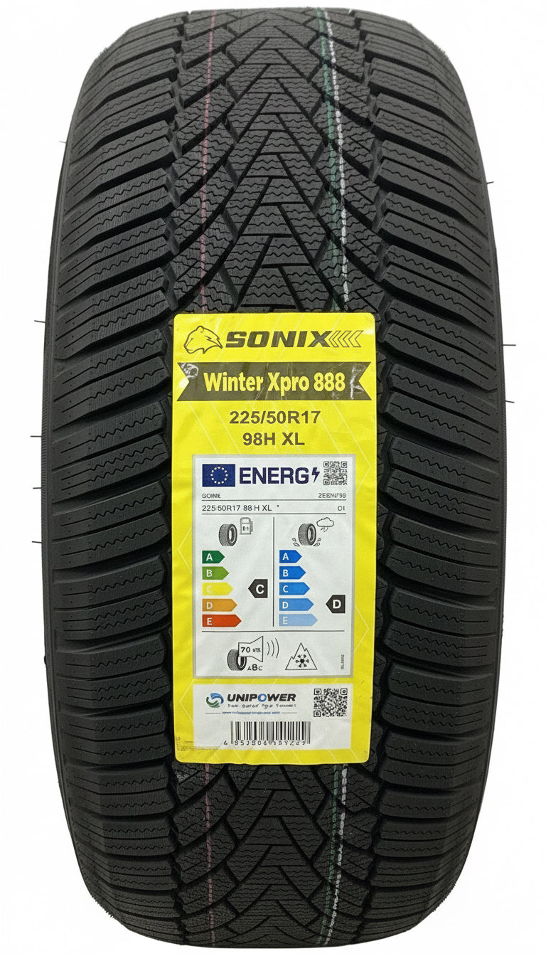 1 X 225 50 17 SONIX WINTER PRO 225/50R17 98H XL BRAND NEW M+S TYRE 2255017 ❄️