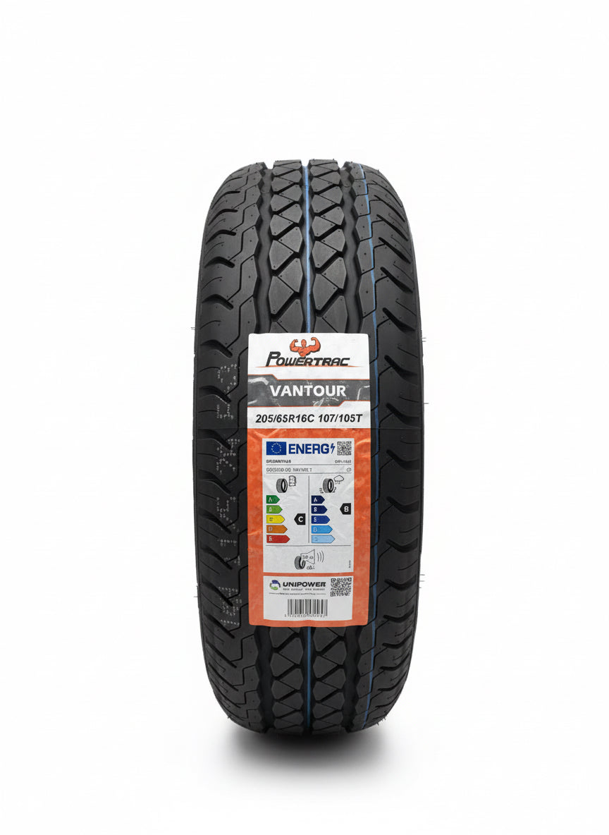 1 X 205 65 16C POWERTRAC COMMERCIAL 205/65R16C 107/105T 8PR C & B RATED 2056516