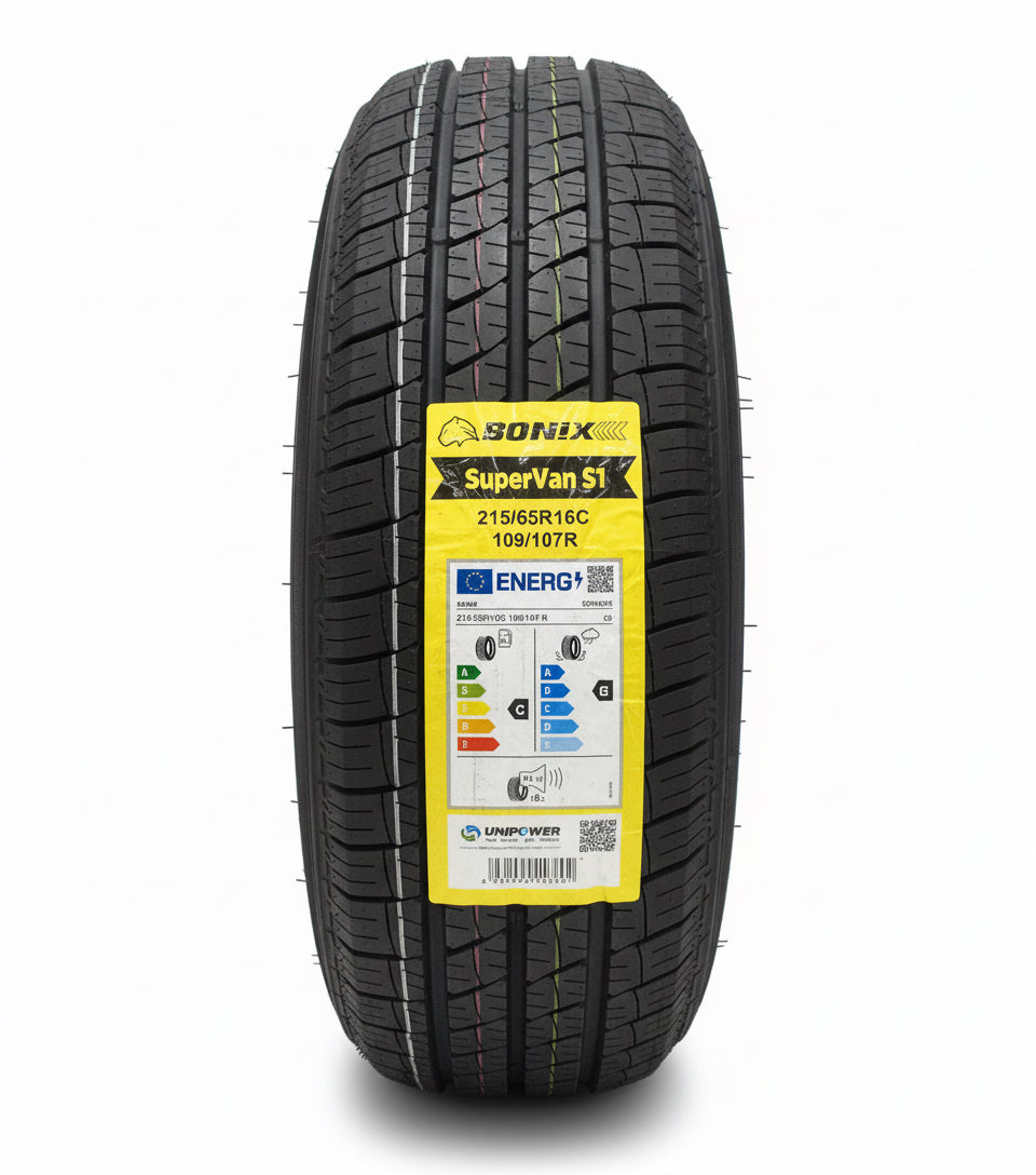 1 X 215 65 16C SONIX 109/107R 215/65R16C BRAND NEW VAN C & B RATED TYRE 2156516C