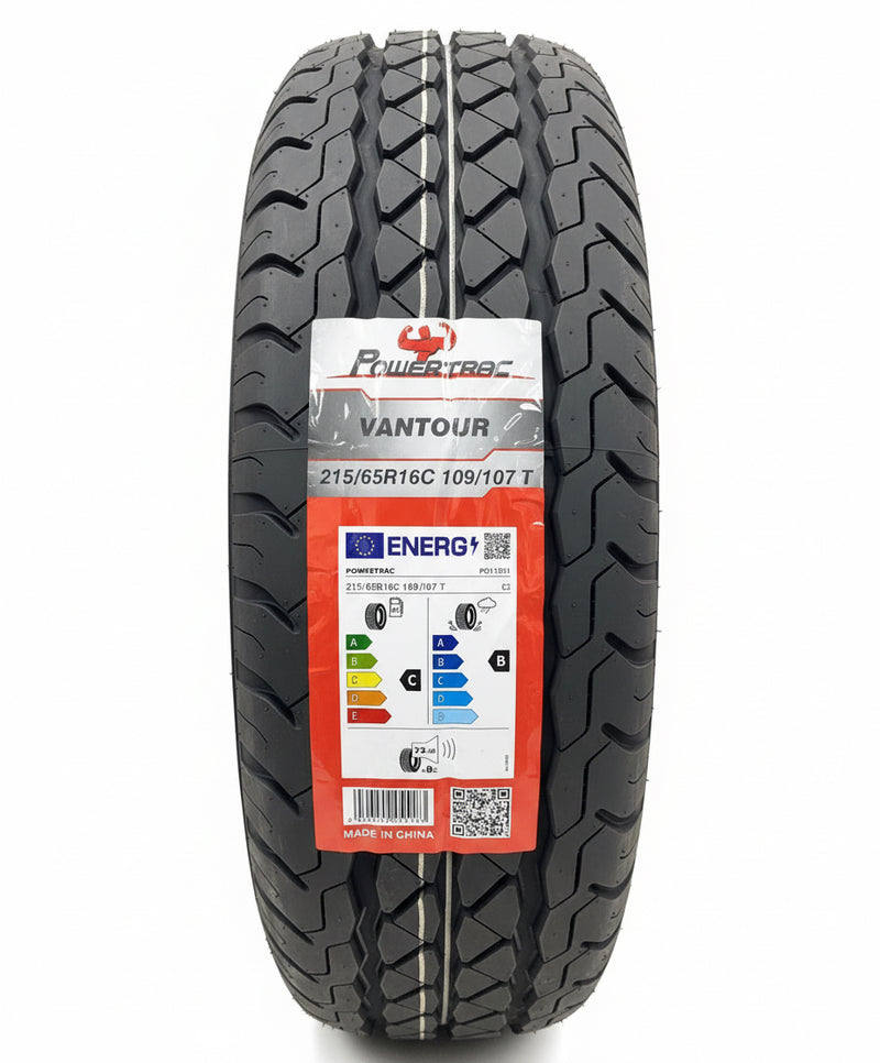 1 X 215 65 16C POWERTRAC 109/107T 215/65R16C BRAND NEW VAN C B LABEL 2156516C