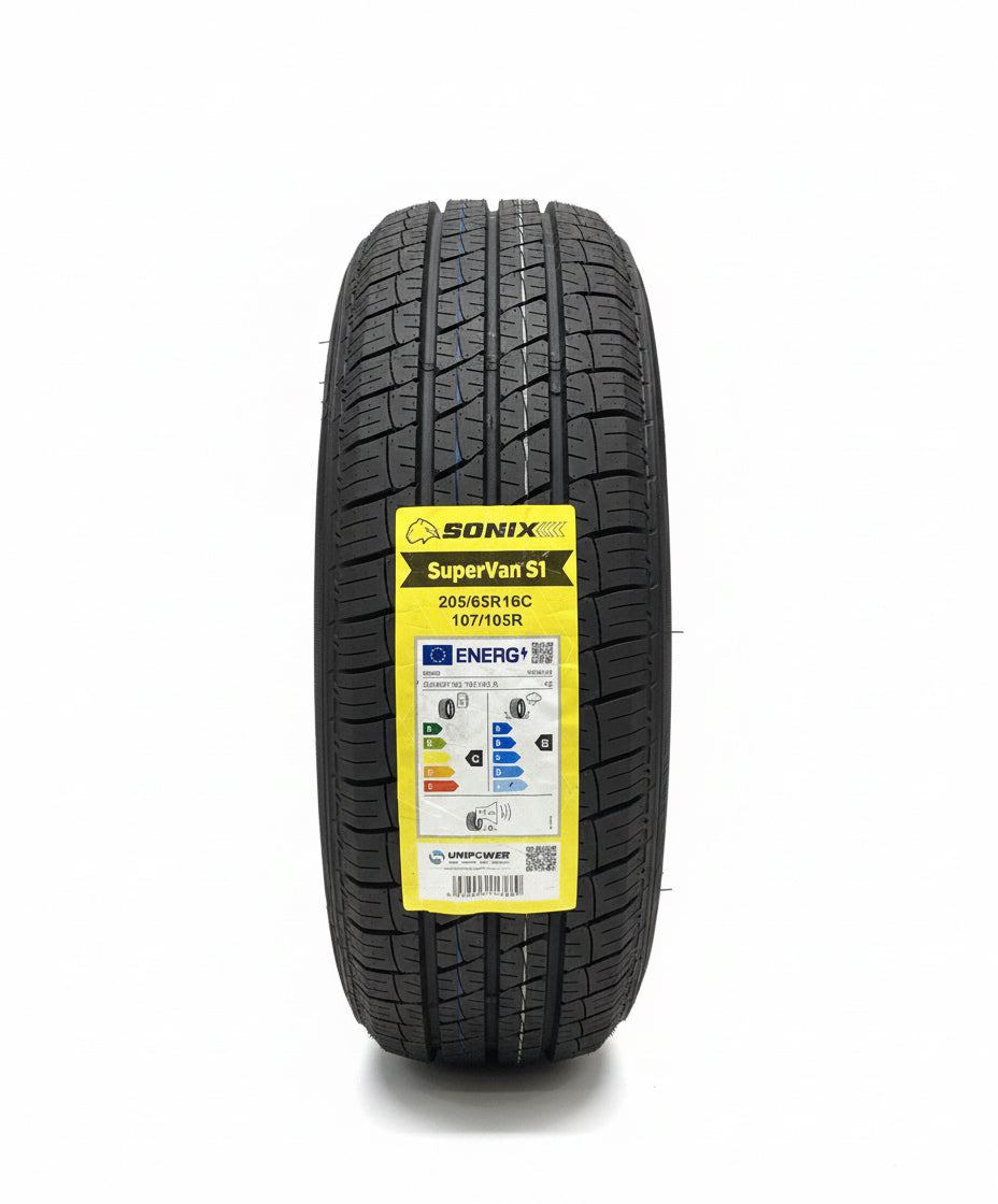 1 X 205 65 16C SONIX 107/105R COMMERCIAL 205/65R16C BRAND NEW C & B RATED TYRE