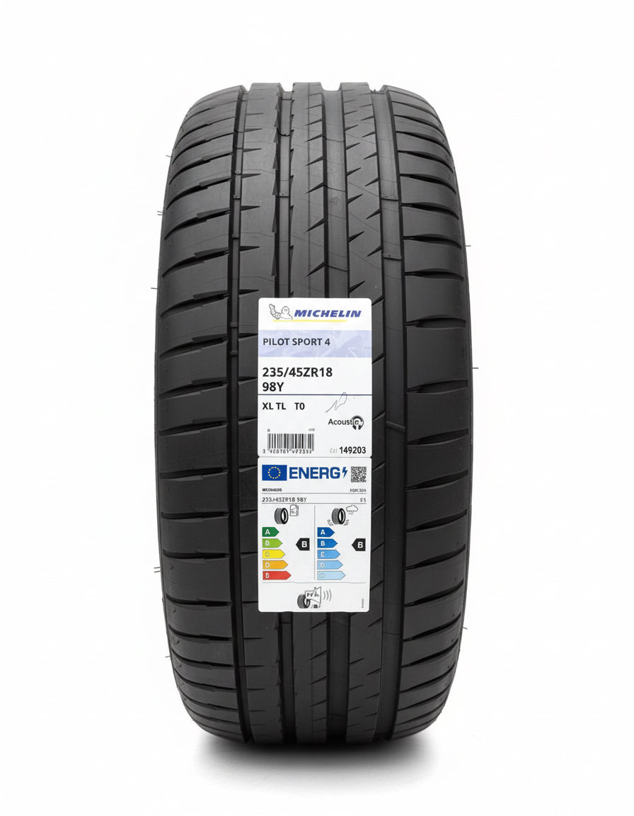 1 X 235 45 18 MICHELIN PS4 235/45R18 98Y XL T0 (TESLA) AMAZING B & B RATED TYRE