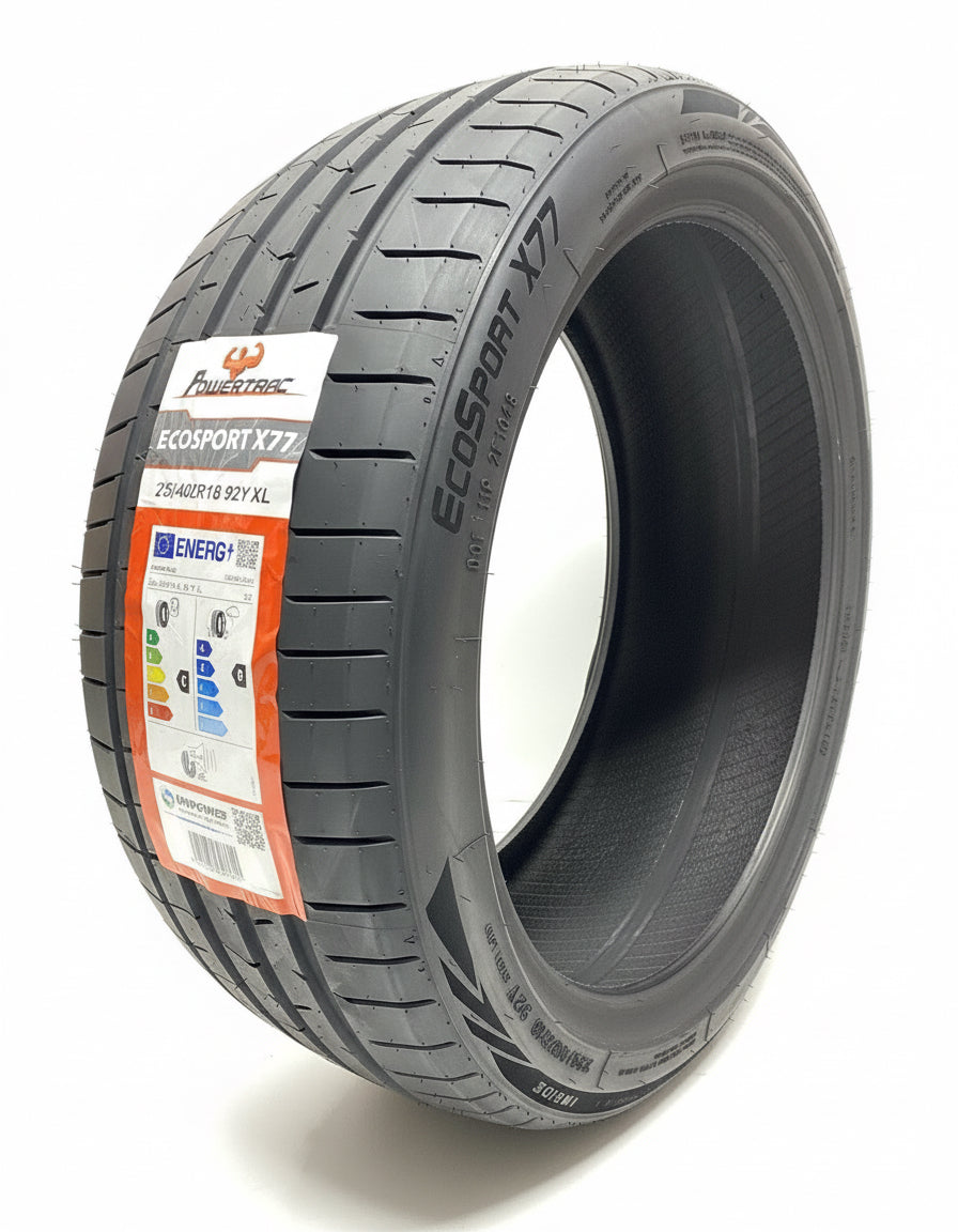 1 X 225 40 18 POWERTRAC 225/40ZR18 92Y XL M+S BRAND NEW TYRE C B LABEL 2254018