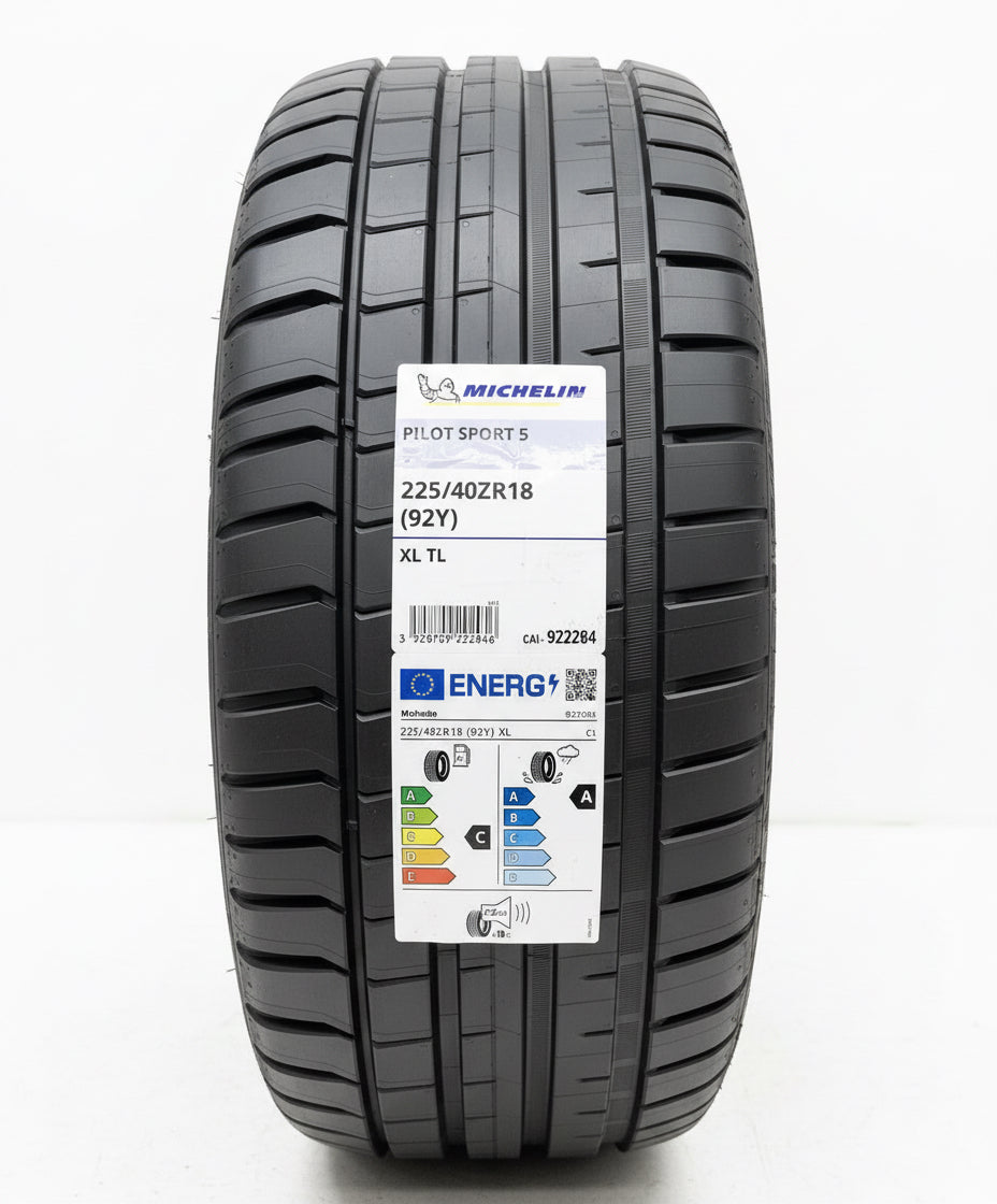 1 X 225 40 18 MICHELIN PILOT SPORT 5 92Y XL 225/40ZR18 BRAND NEW 2254018