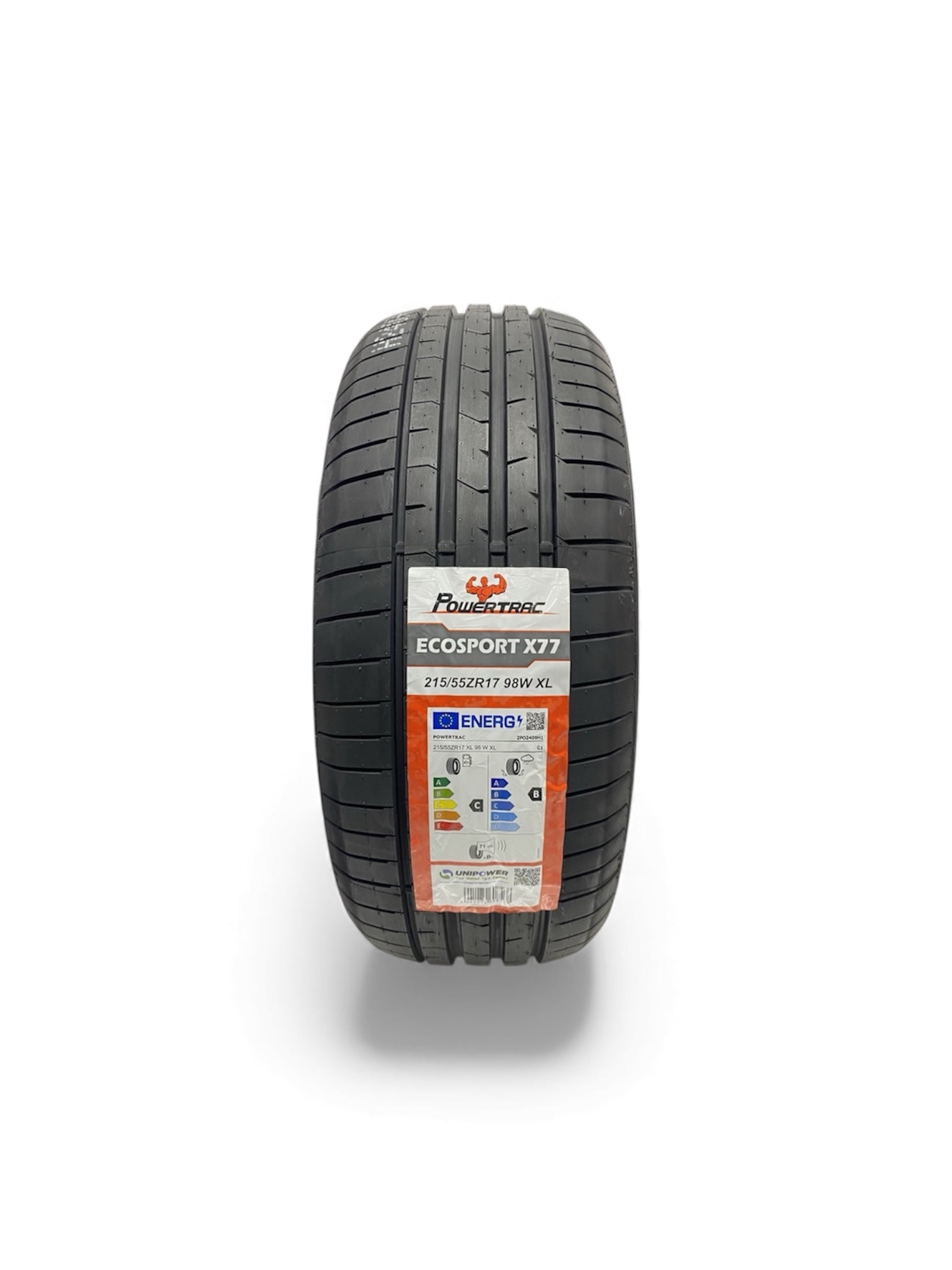 215/55R17 POWERTRAC ECOSPORT 98W XL BRAND NEW M+S TYRE C B LABEL