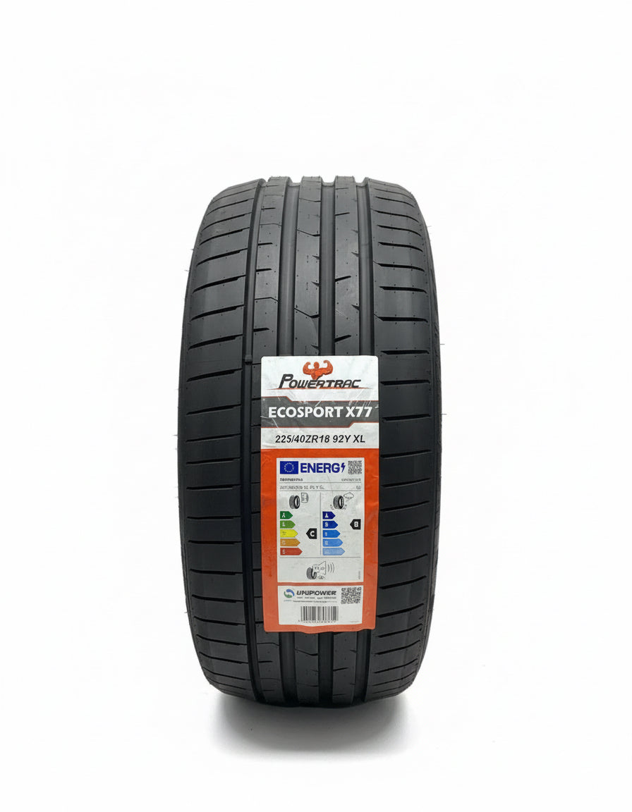 1 X 225 40 18 POWERTRAC 225/40ZR18 92Y XL M+S BRAND NEW TYRE C B LABEL 2254018