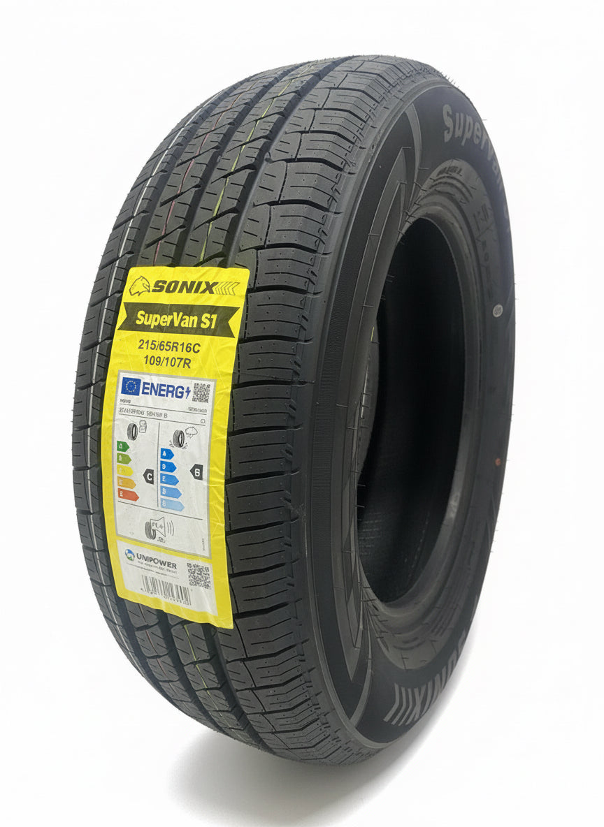 1 X 215 65 16C SONIX 109/107R 215/65R16C BRAND NEW VAN C & B RATED TYRE 2156516C